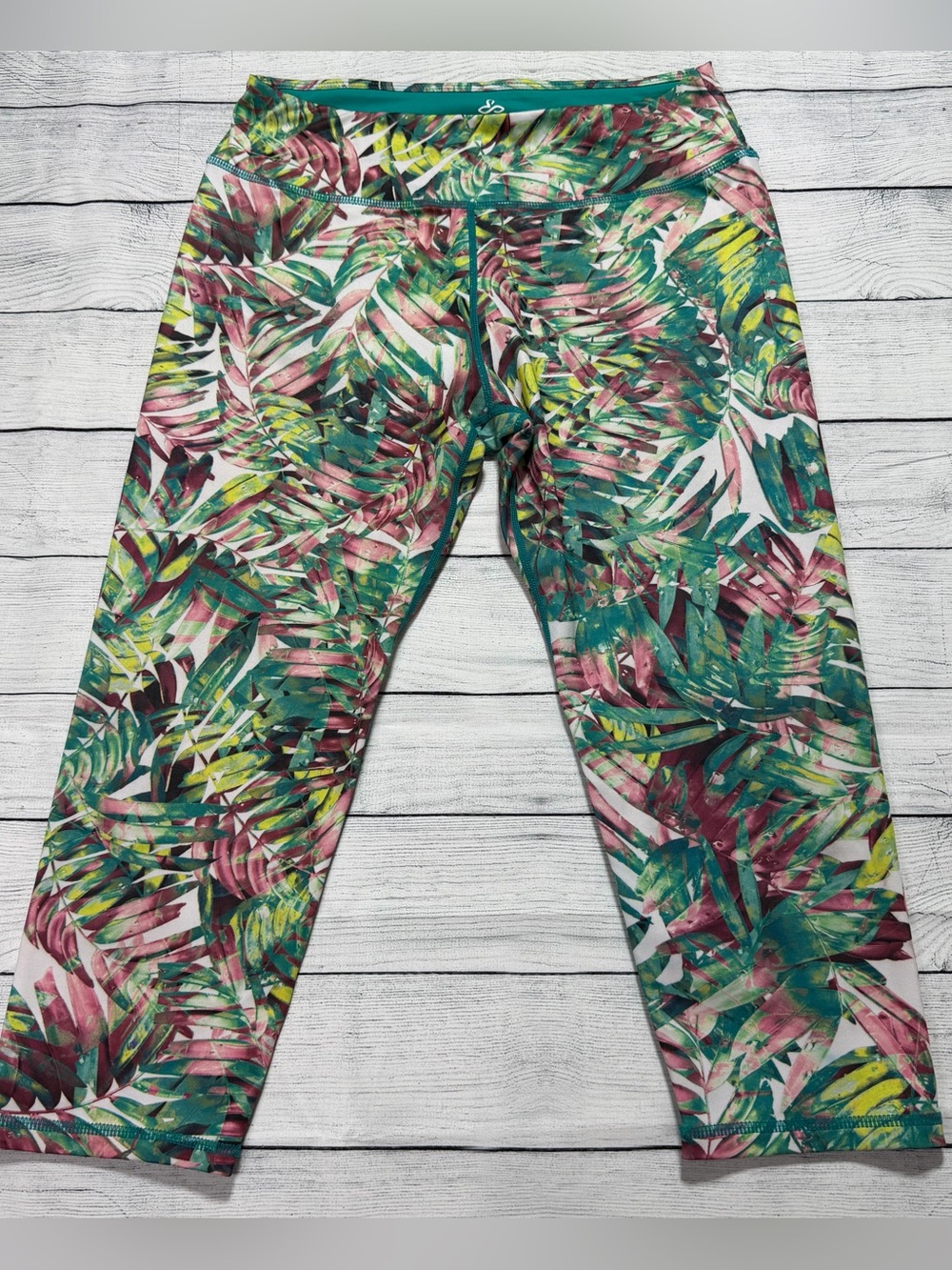 prAna Ashley Capri Leggings Large Yoga Gym Sporty Athleisure